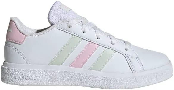 Кроссовки Adidas Grand Court для детей и подростков, повседневные, с шнуровкой (для старших детей), белый/розовый
Кроссовки Adidas Grand Court для детей и подростков, повседневные, с шнуровкой (для старших детей), белый/розовый