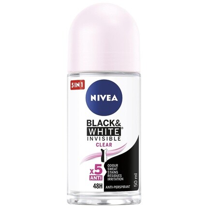Black&White Invisible Clear шариковый антиперспирант 50 мл, Nivea
Black&White Invisible Clear шариковый антиперспирант 50 мл, Nivea