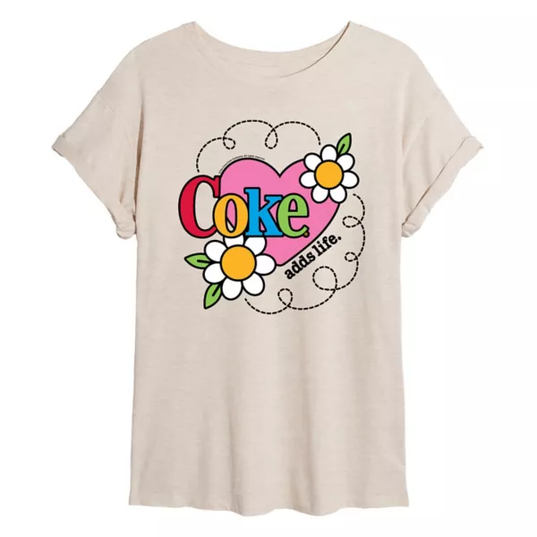 Футболка большого размера «Кока-кола» от Juniors добавляет жизни Licensed Character, бежевый
Футболка большого размера «Кока-кола» от Juniors добавляет жизни Licensed Character, бежевый