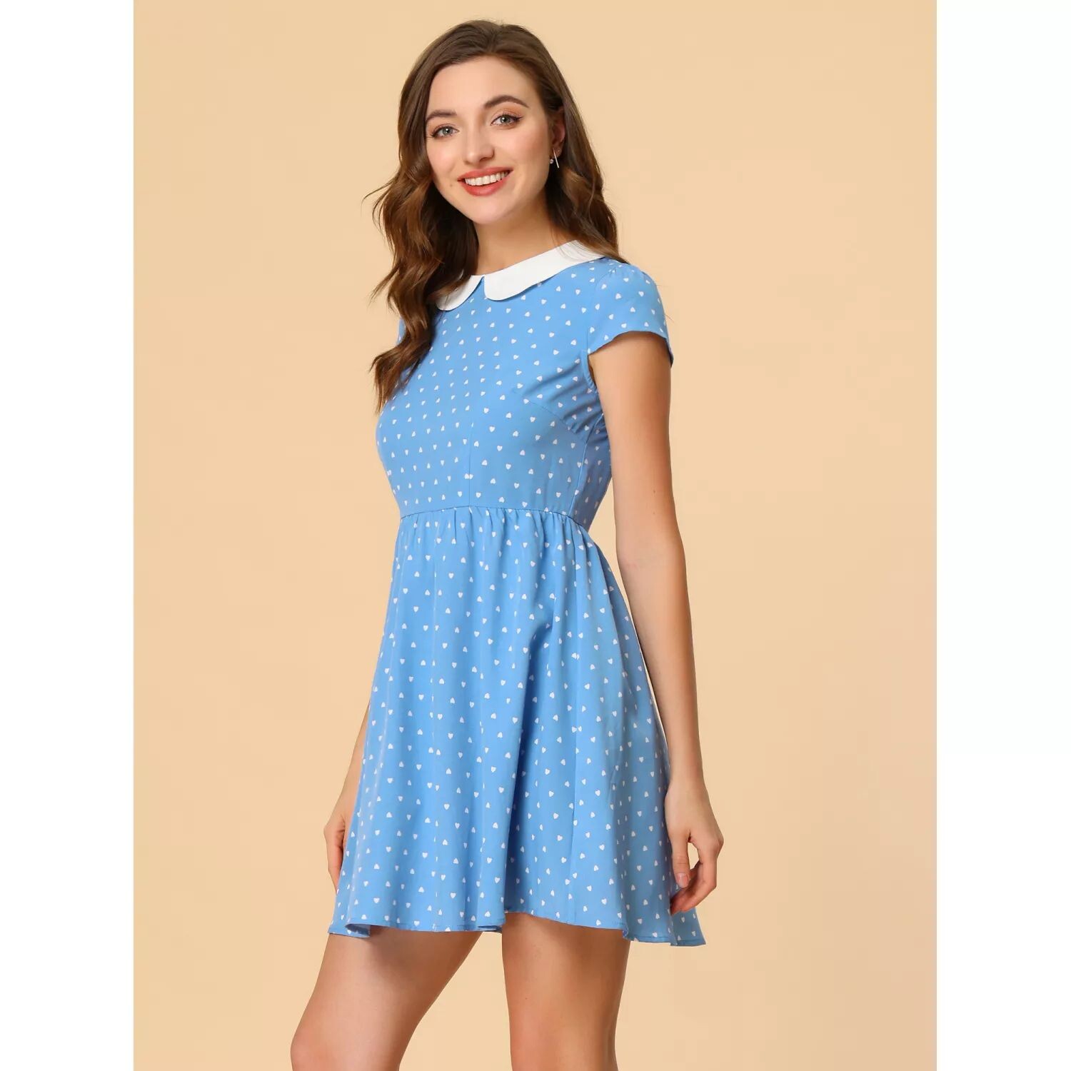 Женское платье трапециевидной формы с воротником Питера Пэна выше колена и скрытой молнией сзади ALLEGRA K, розовый
Женское платье трапециевидной формы с воротником Питера Пэна выше колена и скрытой молнией сзади ALLEGRA K, розовый