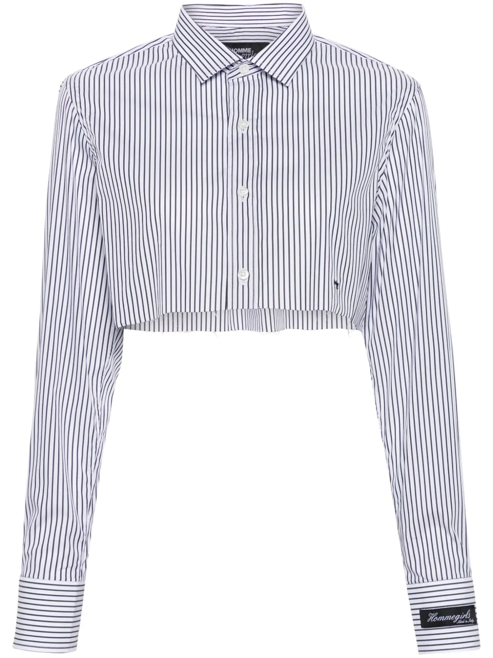 Полосатая рубашка с вышитым логотипом HommeGirls, черный
Полосатая рубашка с вышитым логотипом HommeGirls, черный