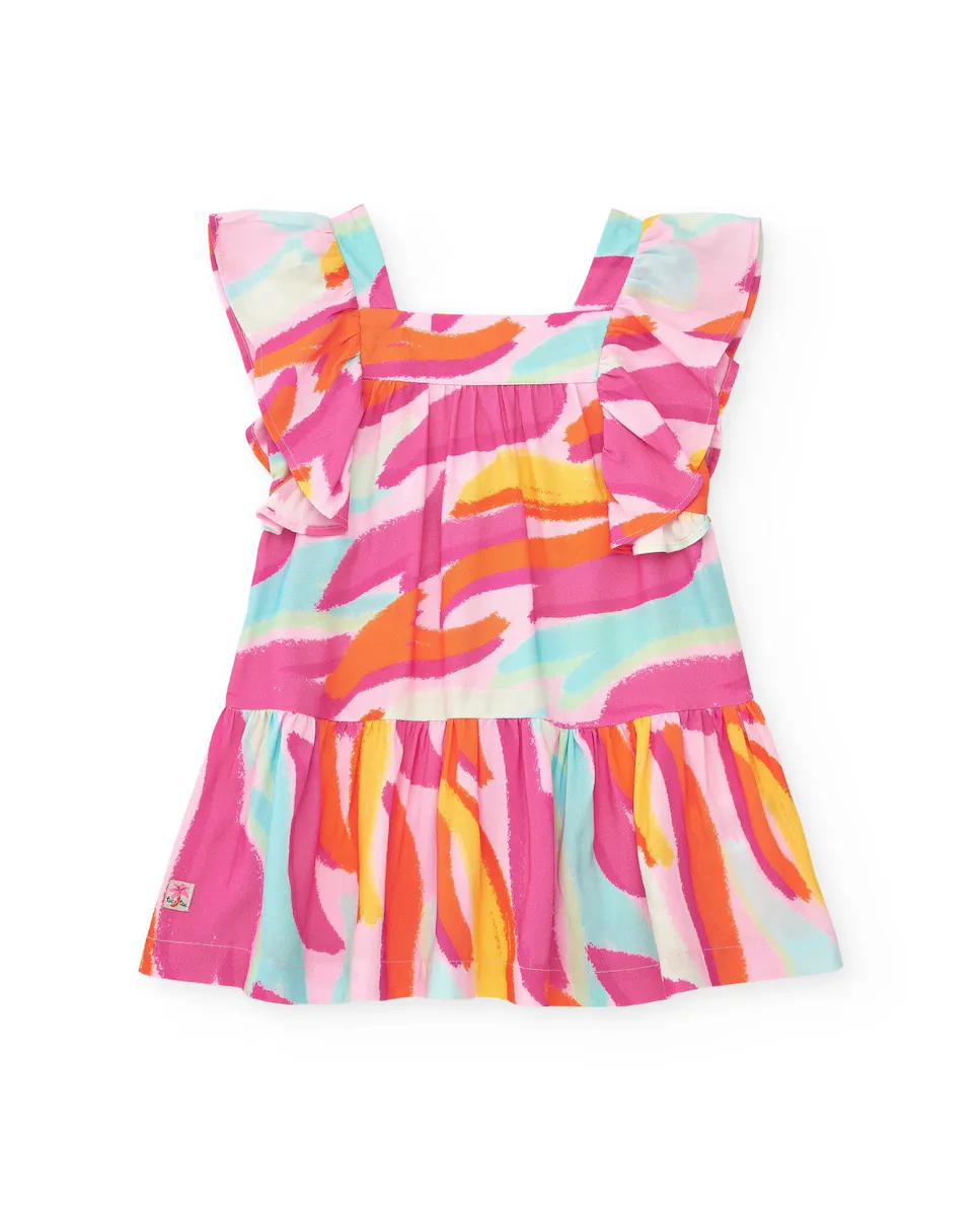 Платье для девочки с разноцветным принтом и рюшами Tuc tuc, многоцветный
Платье для девочки с разноцветным принтом и рюшами Tuc tuc, многоцветный