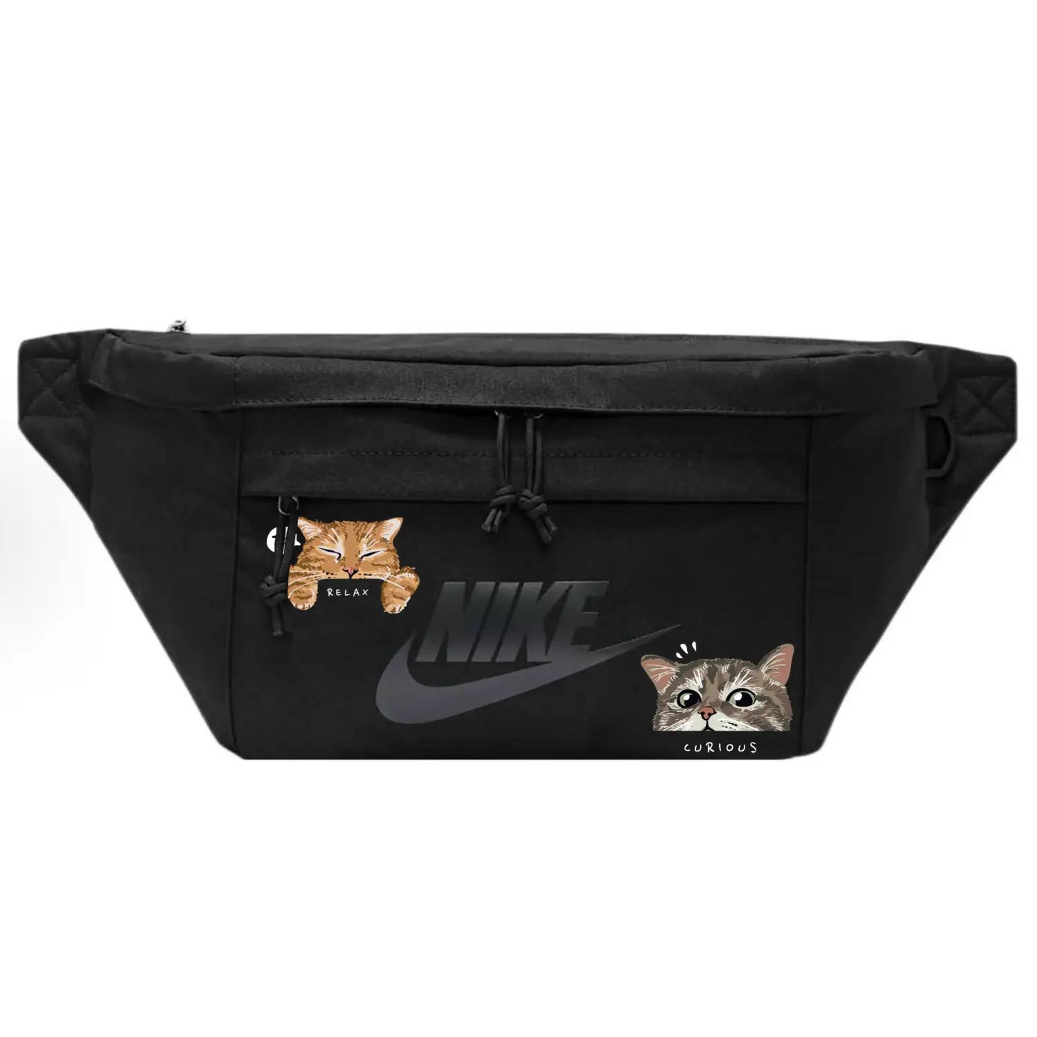 Тканевая поясная сумка Regular Unisex черная Nike, Kitten
Тканевая поясная сумка Regular Unisex черная Nike, Kitten