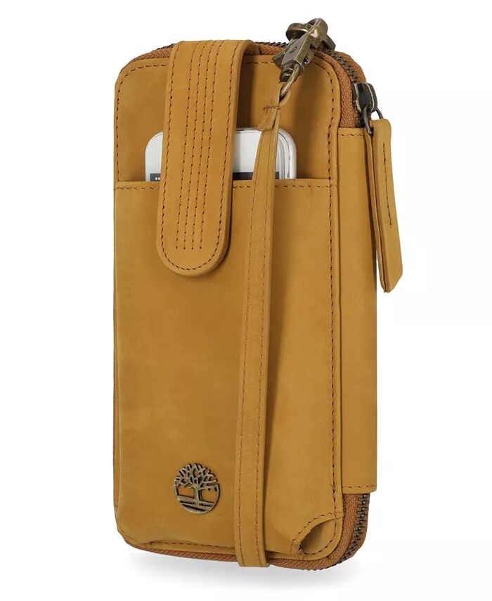 Кожаная сумка-кошелек для телефона с RFID-датчиком Timberland, коричневый/бежевый 
Кожаная сумка-кошелек для телефона с RFID-датчиком Timberland, коричневый/бежевый