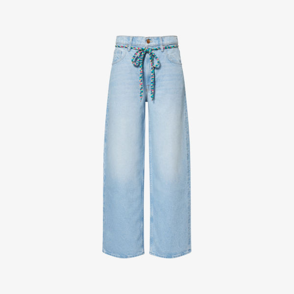 Джинсы Mother Nerdy с широкими штанинами, синий 
Джинсы Mother Nerdy с широкими штанинами, синий