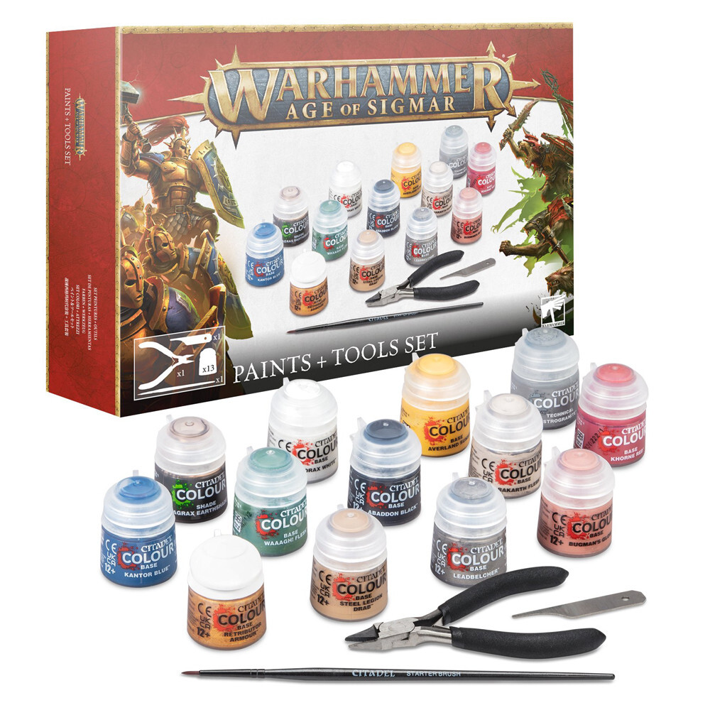 Миниатюра Games Workshop Age of Sigmar: Paint & Tools Set
Миниатюра Games Workshop Age of Sigmar: Paint & Tools Set