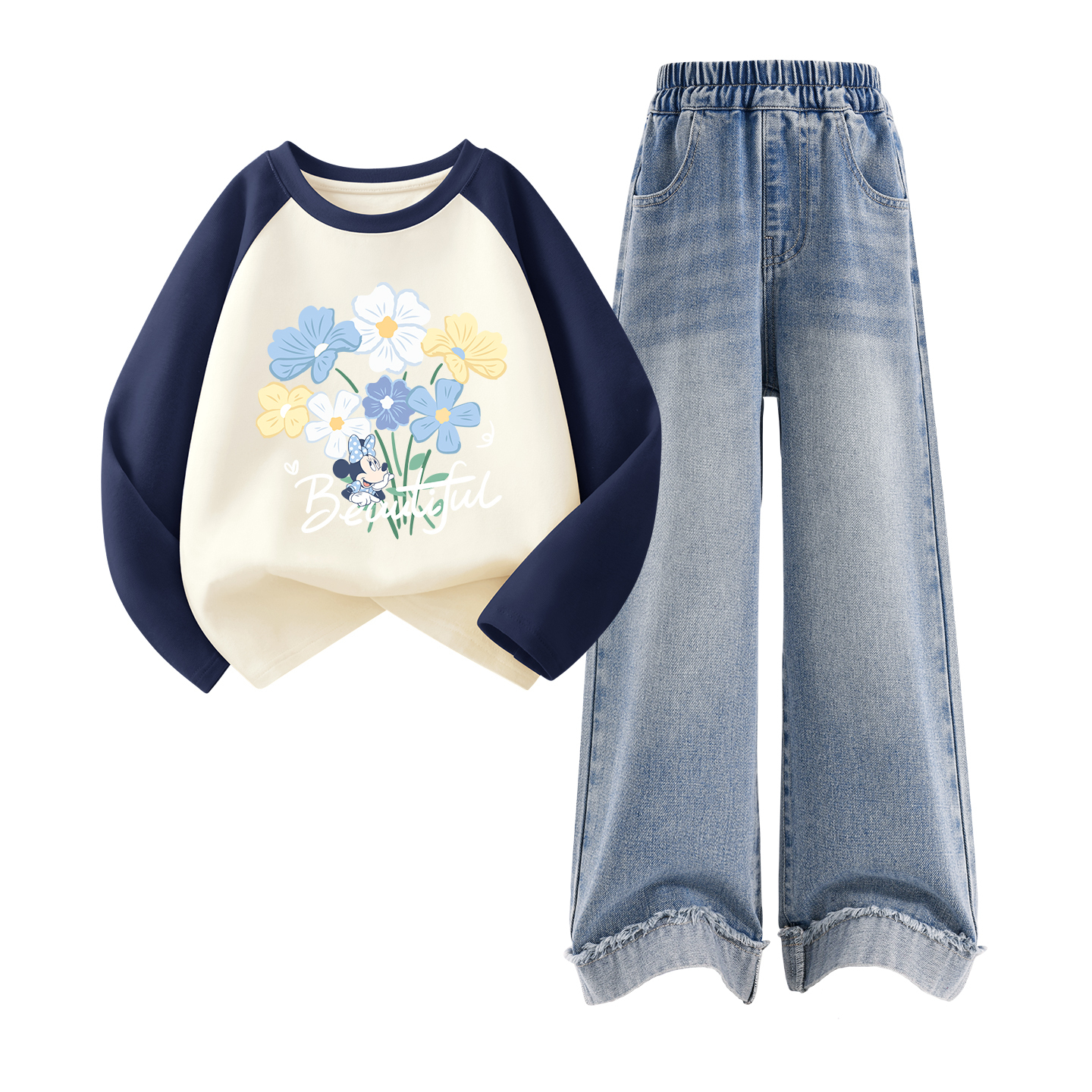 Детская повседневная спортивная одежда Disney, светло-голубой
Детская повседневная спортивная одежда Disney, светло-голубой