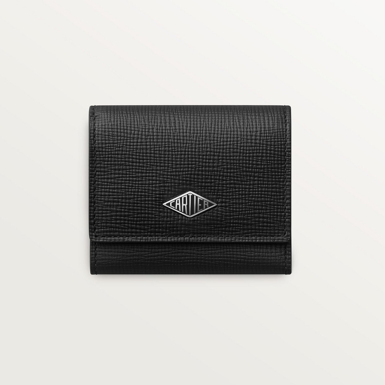 Картхолдер Cartier Porte-monnaie carré, Cartier Losange, черная зернистая телячья кожа 
Картхолдер Cartier Porte-monnaie carré, Cartier Losange, черная зернистая телячья кожа