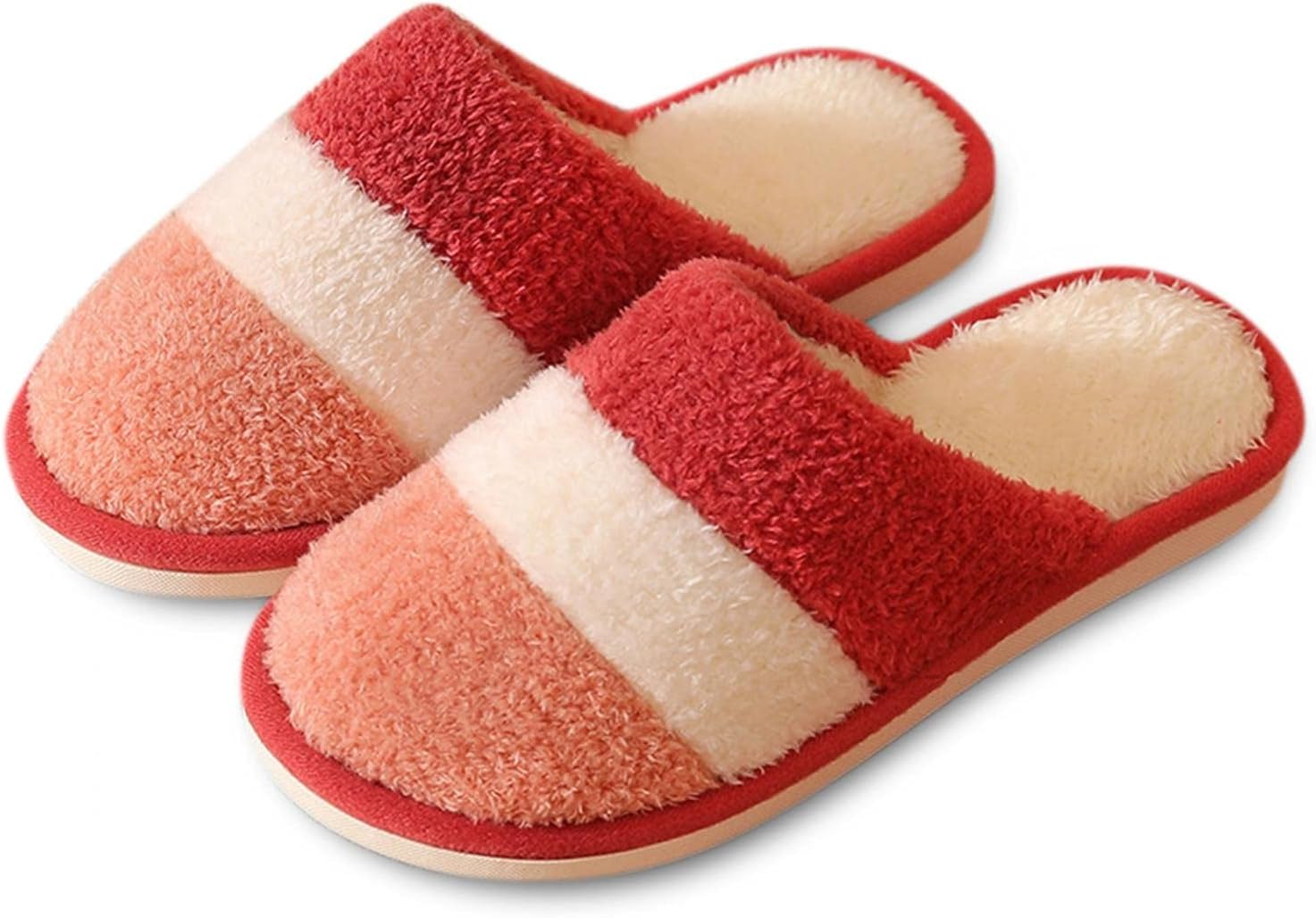 Меховые пушистые тапочки Hbeylia для женщин, мужчин и пар, с полоску, закрытым носком, на плоской подошве, уютные домашние тапочки на осень и зиму, для дома и улицы, красный
Меховые пушистые тапочки Hbeylia для женщин, мужчин и пар, с полоску, закрытым носком, на плоской подошве, уютные домашние тапочки на осень и зиму, для дома и улицы, красный