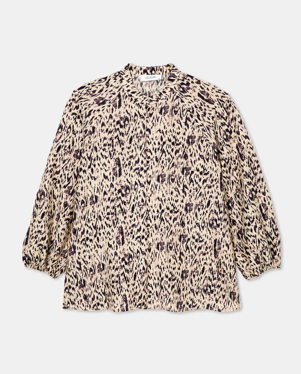 Женская блуза с воротником-стойкой и принтом Couchel, белый
Женская блуза с воротником-стойкой и принтом Couchel, белый