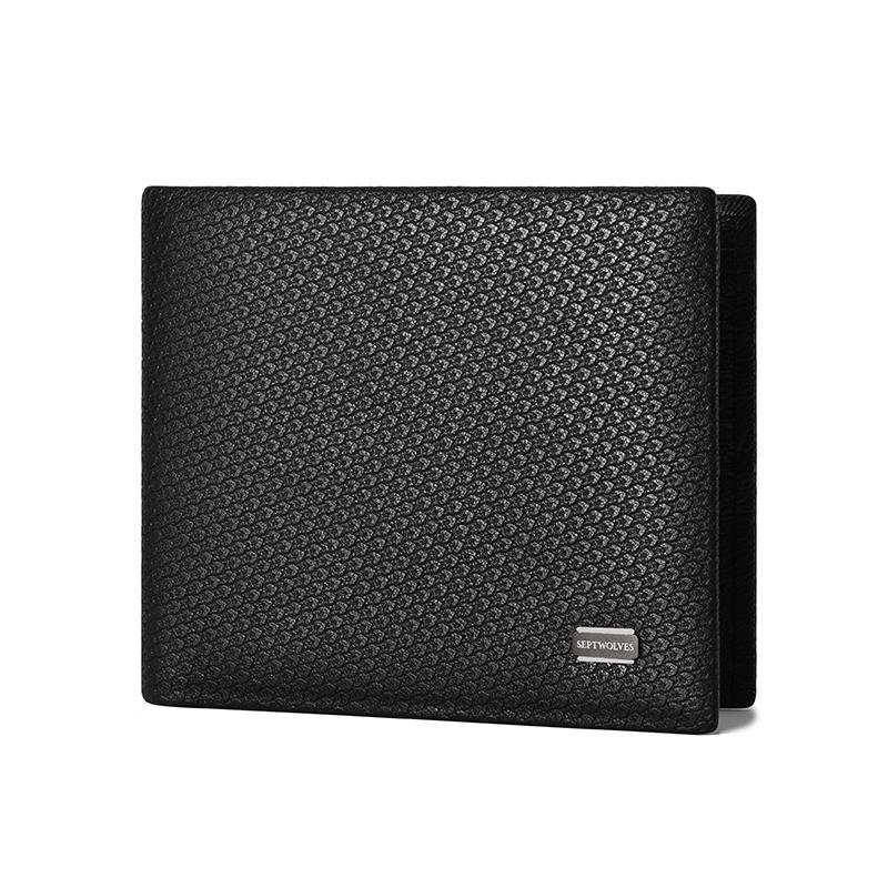 SEPTWOLVES Кожаный кошелек унисекс черный, Style B
SEPTWOLVES Кожаный кошелек унисекс черный, Style B