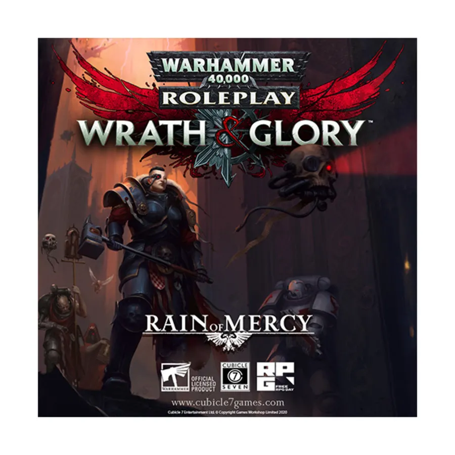 Wrath & Glory - Rain of Mercy (Free RPG Day 2020), Warhammer 40,000 RPG (Cubicle Seven), мягкая обложка
Wrath & Glory - Rain of Mercy (Free RPG Day 2020), Warhammer 40,000 RPG (Cubicle Seven), мягкая обложка