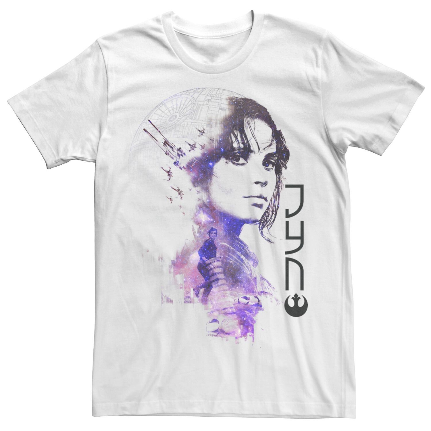 Мужская футболка Rogue One Jyn Fade со звездой смерти Star Wars
Мужская футболка Rogue One Jyn Fade со звездой смерти Star Wars