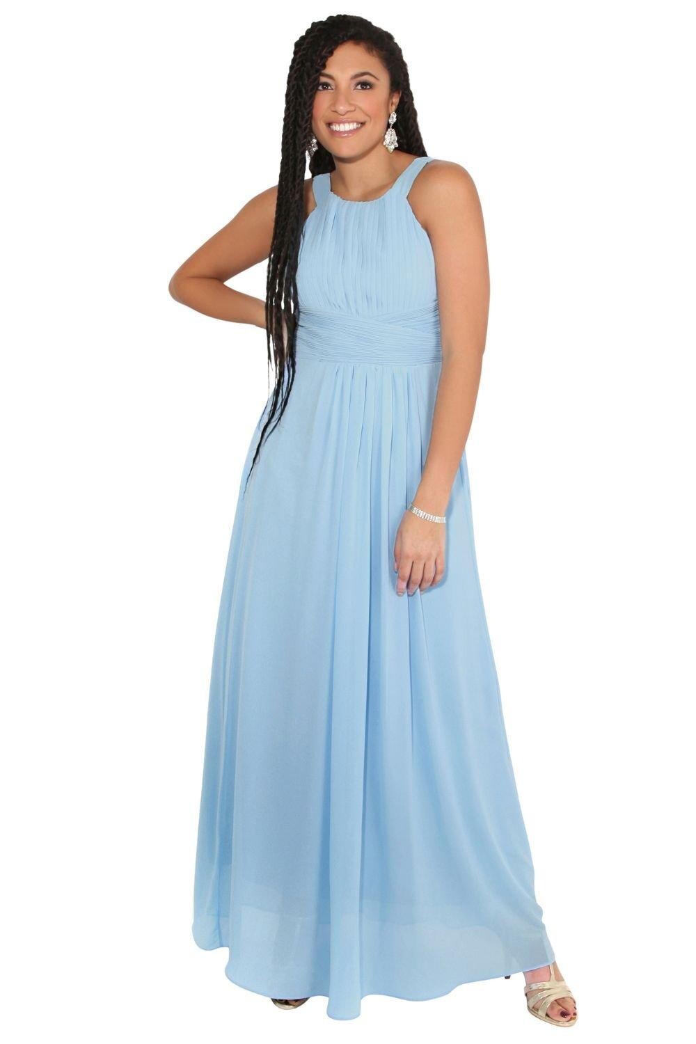 Шифоновое платье макси со складками спереди KRISP, синий
Шифоновое платье макси со складками спереди KRISP, синий