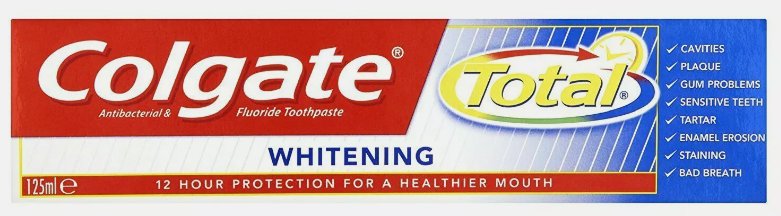 Colgate, Total Whitening XL, отбеливающая зубная паста, 125 мл
Colgate, Total Whitening XL, отбеливающая зубная паста, 125 мл