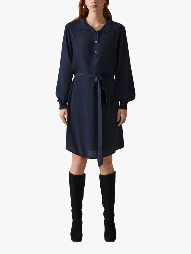 Платье-рубашка с поясом James Lakeland, темно-синий
Платье-рубашка с поясом James Lakeland, темно-синий