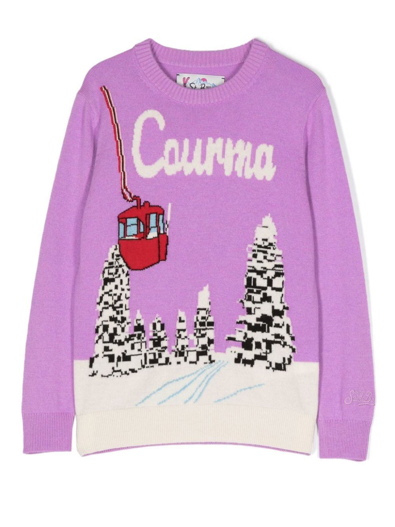 MC2 Saint Barth Kids джемпер вязки интарсия, фиолетовый 
MC2 Saint Barth Kids джемпер вязки интарсия, фиолетовый