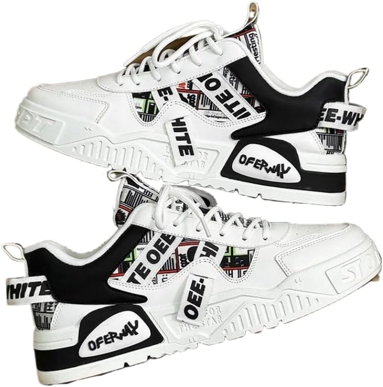 Мужские ретро кроссовки на шнуровке с толстой подошвой - удобные и нескользящие, подходят для активного отдыха на открытом воздухе в любое время года Hhhchpm, белый/черный
Мужские ретро кроссовки на шнуровке с толстой подошвой - удобные и нескользящие, подходят для активного отдыха на открытом воздухе в любое время года Hhhchpm, белый/черный