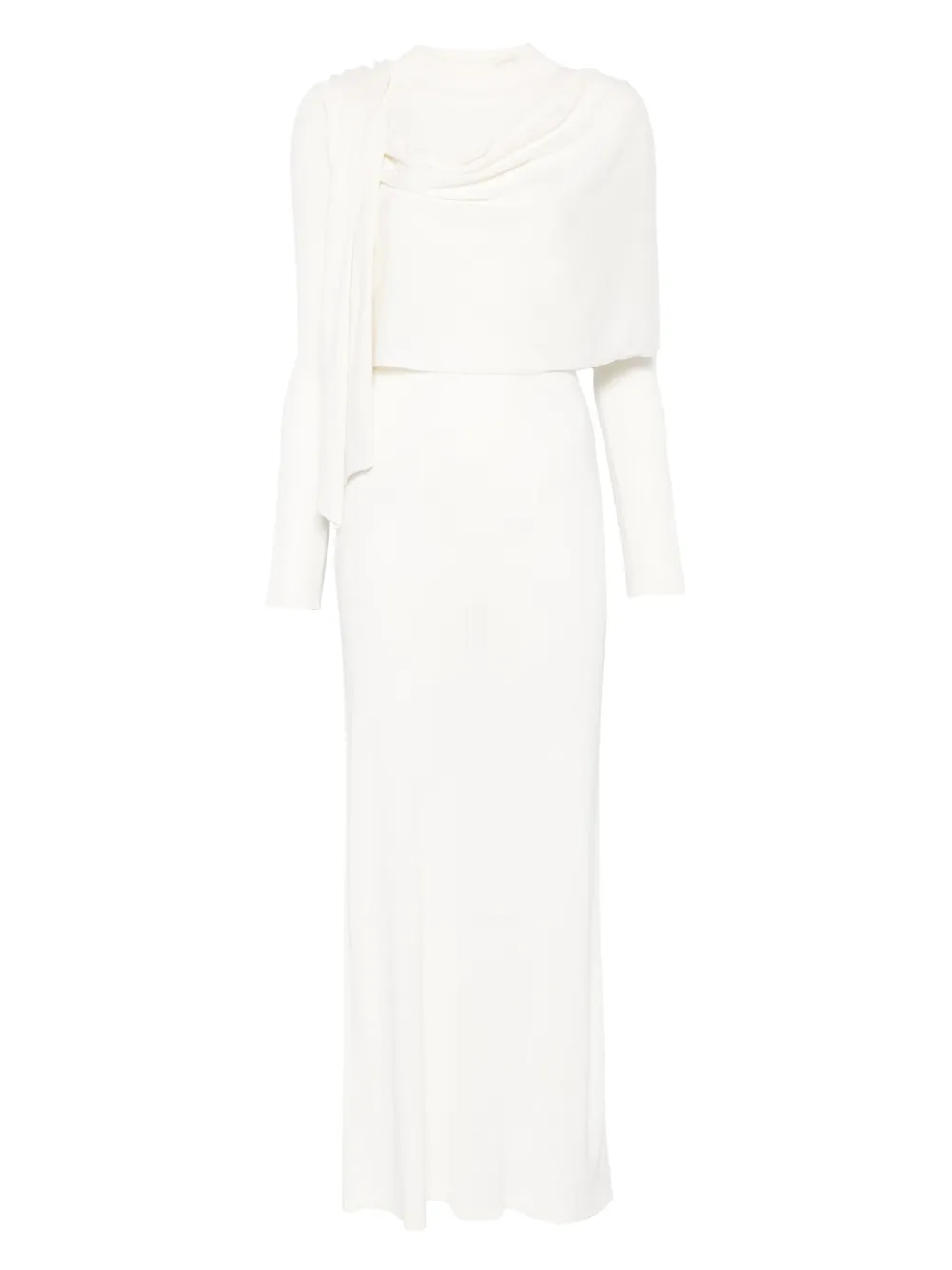 Платье макси с длинными рукавами и шарфом Aya Muse, белый
Платье макси с длинными рукавами и шарфом Aya Muse, белый