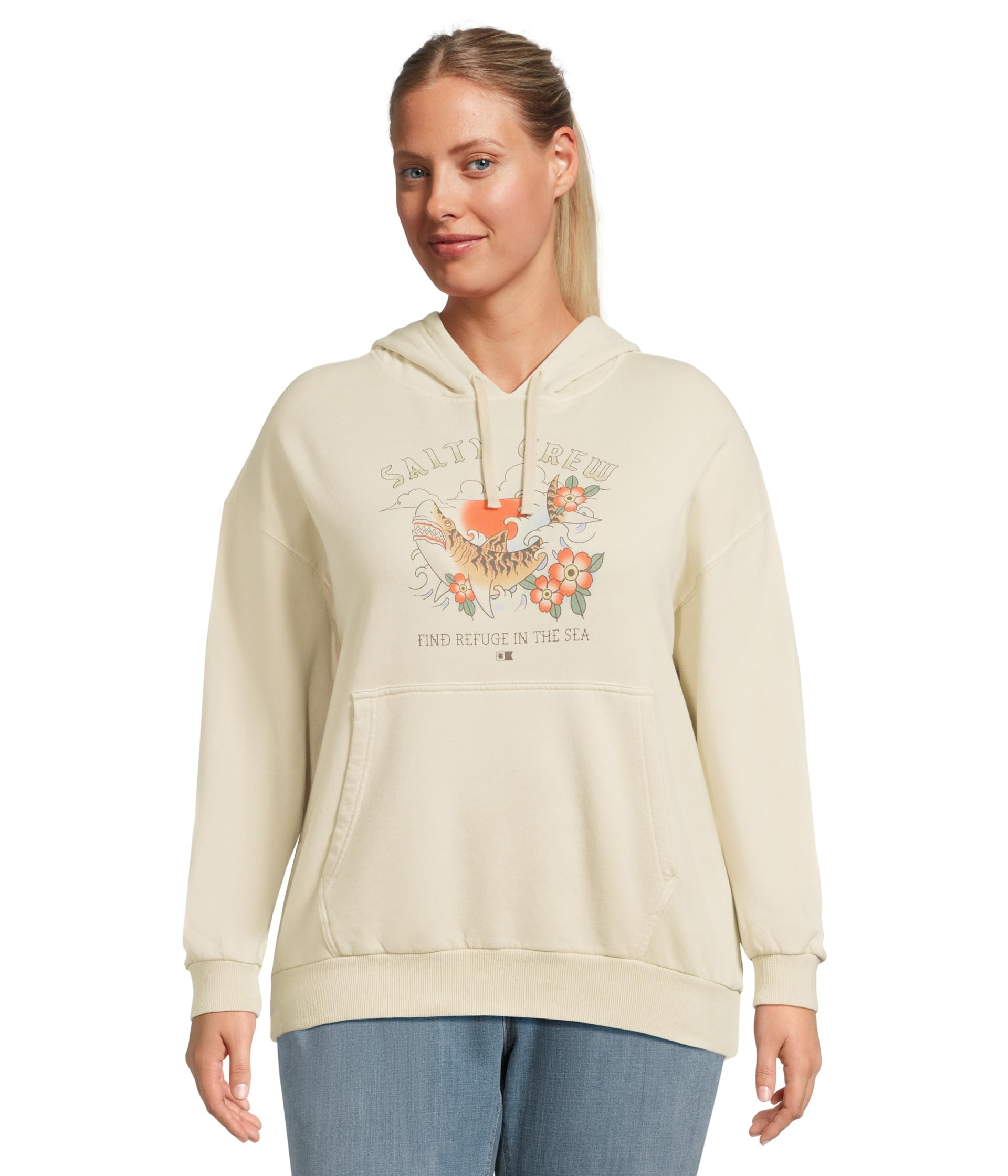 Толстовка Salty Crew Hopper Hoody, Off White 
Толстовка Salty Crew Hopper Hoody, Off White