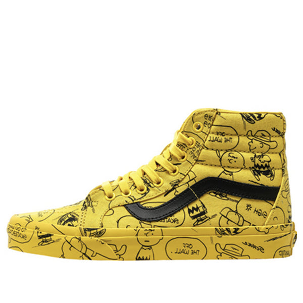 Кроссовки peanuts x sk8-hi 'charlie brown maize' Vans, желтый 
Кроссовки peanuts x sk8-hi 'charlie brown maize' Vans, желтый