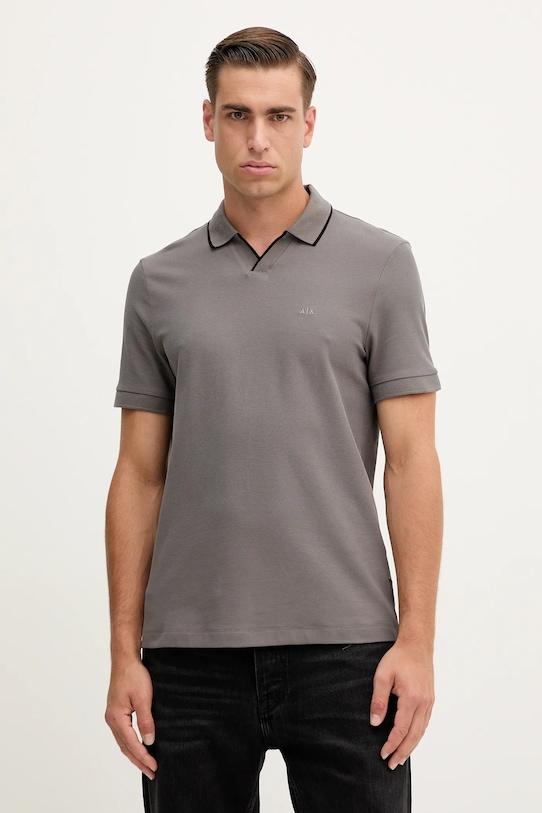 Хлопковая поло Armani Exchange, серый
Хлопковая поло Armani Exchange, серый