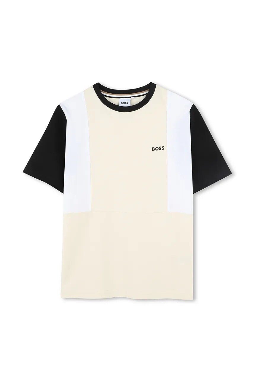 Футболка из хлопка для детей Boss, бежевый
Футболка из хлопка для детей Boss, бежевый