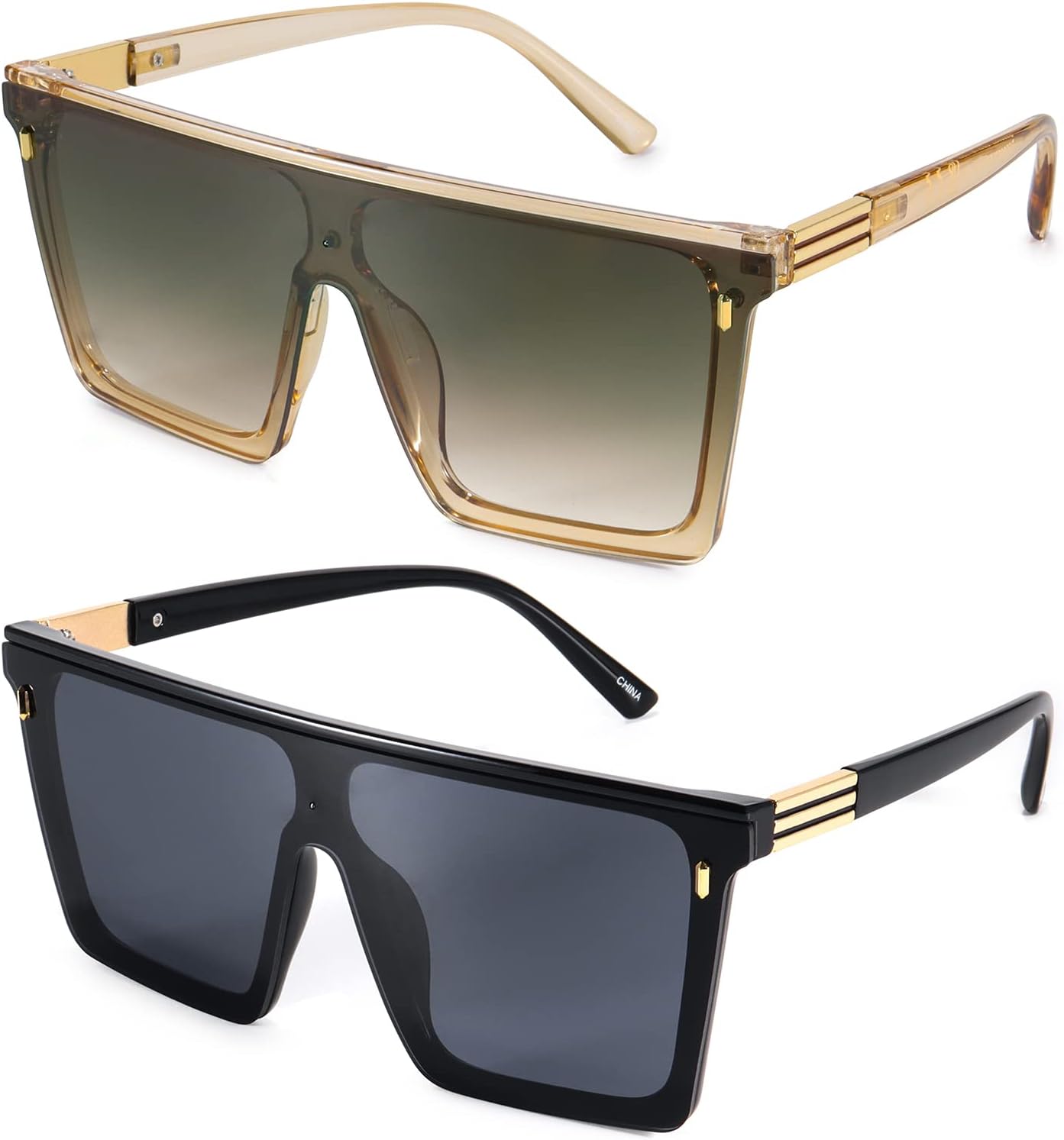 Солнцезащитные очки Dollger Square Oversized для женщин и мужчин, модные, с плоской верхней частью, большие, черные с золотыми линзами, защита от ультрафиолета UV400, F:black+brown
Солнцезащитные очки Dollger Square Oversized для женщин и мужчин, модные, с плоской верхней частью, большие, черные с золотыми линзами, защита от ультрафиолета UV400, F:black+brown