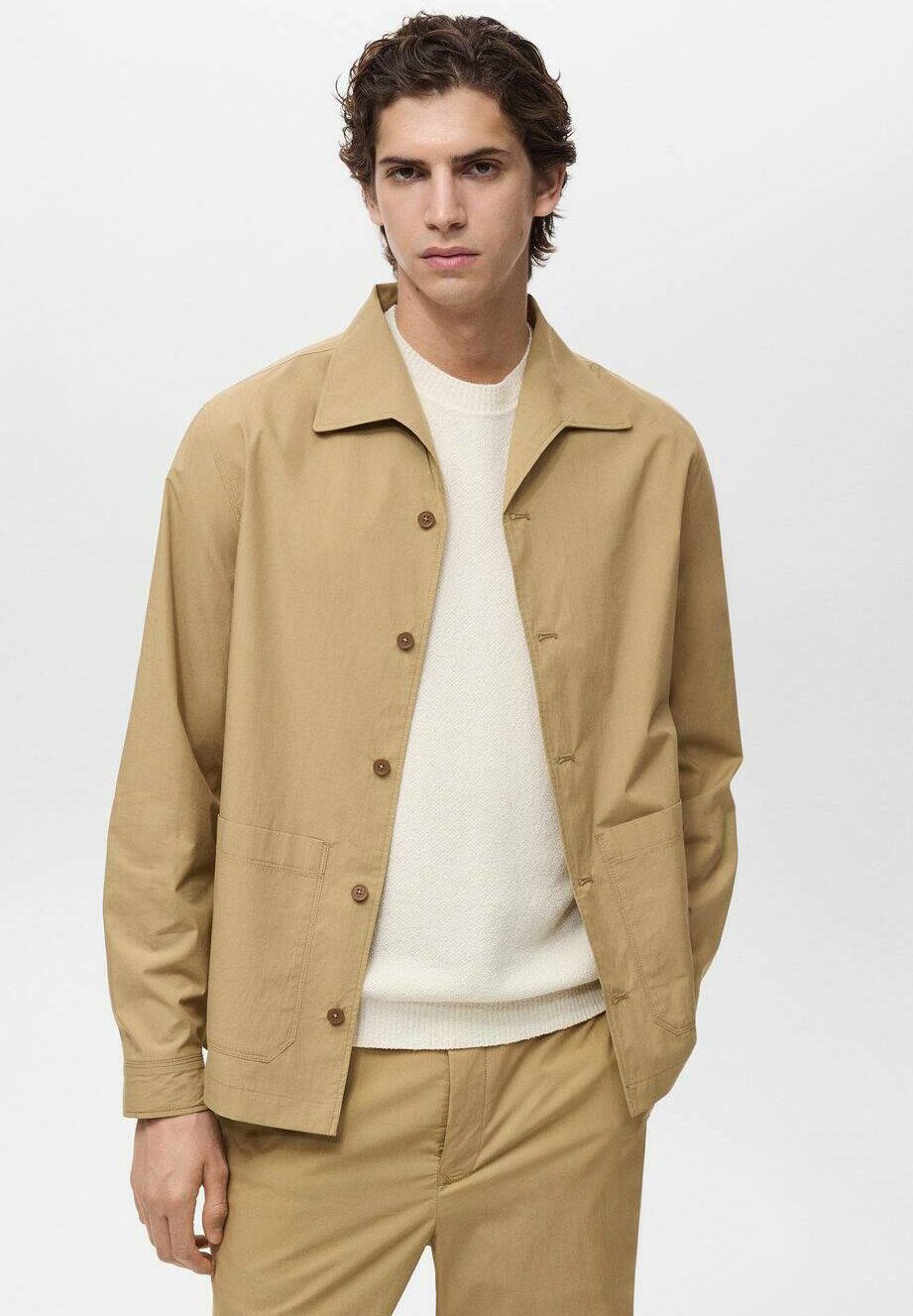 Рубашка Mango, бежевый
Рубашка Mango, бежевый