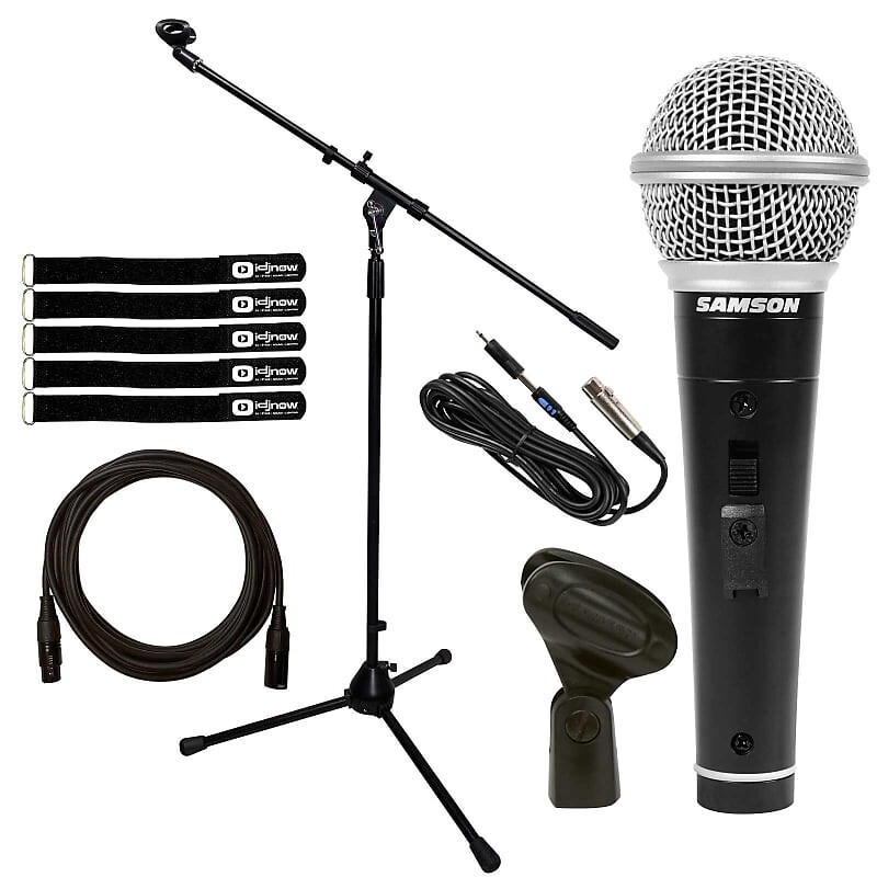 Динамический вокальный микрофон Samson Samson M10 Dynamic Vocal Handheld Microphone Mic w Tripod Boom Stand Cables Pack
Динамический вокальный микрофон Samson Samson M10 Dynamic Vocal Handheld Microphone Mic w Tripod Boom Stand Cables Pack