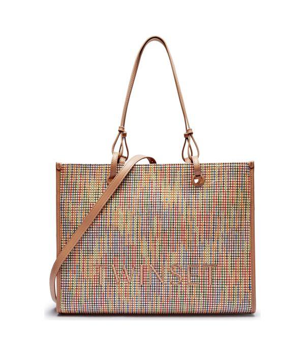 Сумка шоппер Twin-Set текстильная, мультиколор
Сумка шоппер Twin-Set текстильная, мультиколор