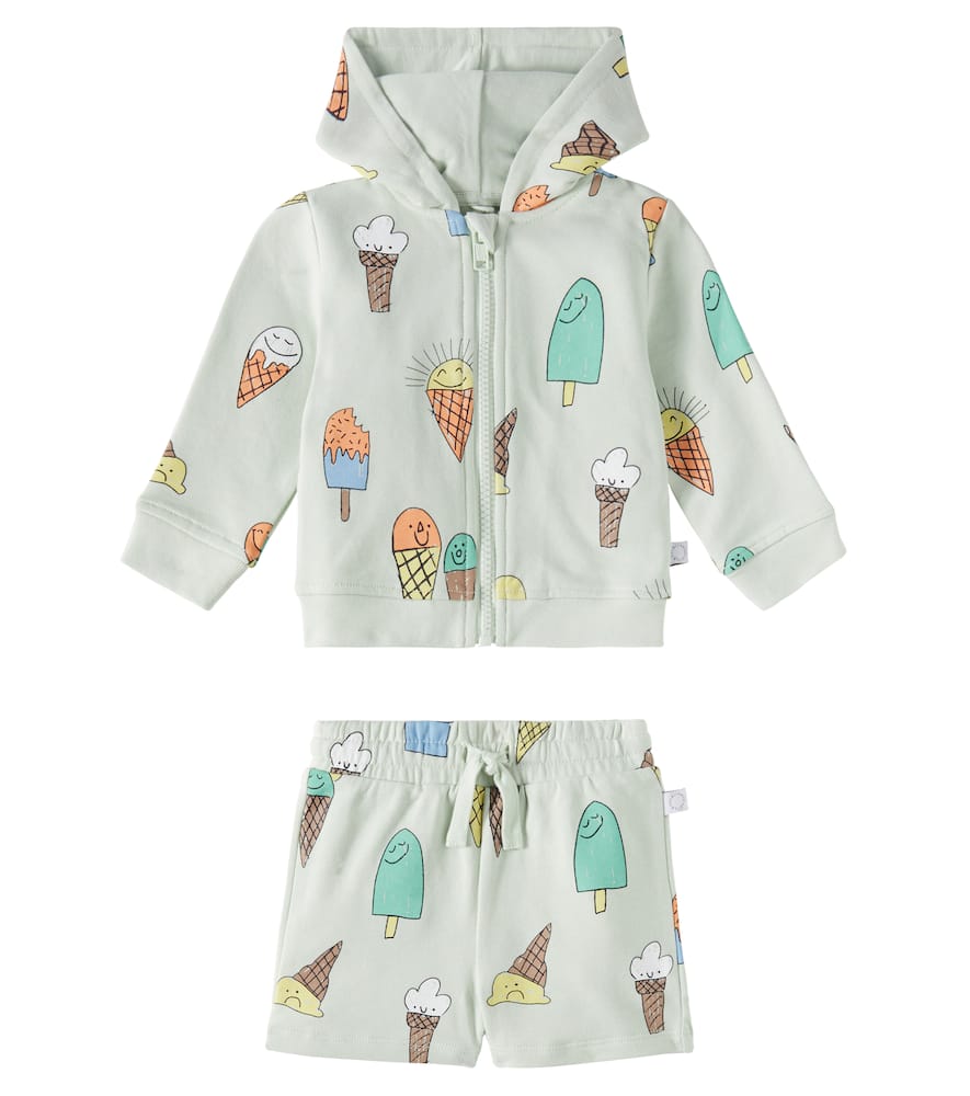 Детский комплект из флисовой толстовки и шорт с принтом Stella McCartney Kids, Verdino/Multicolor
Детский комплект из флисовой толстовки и шорт с принтом Stella McCartney Kids, Verdino/Multicolor