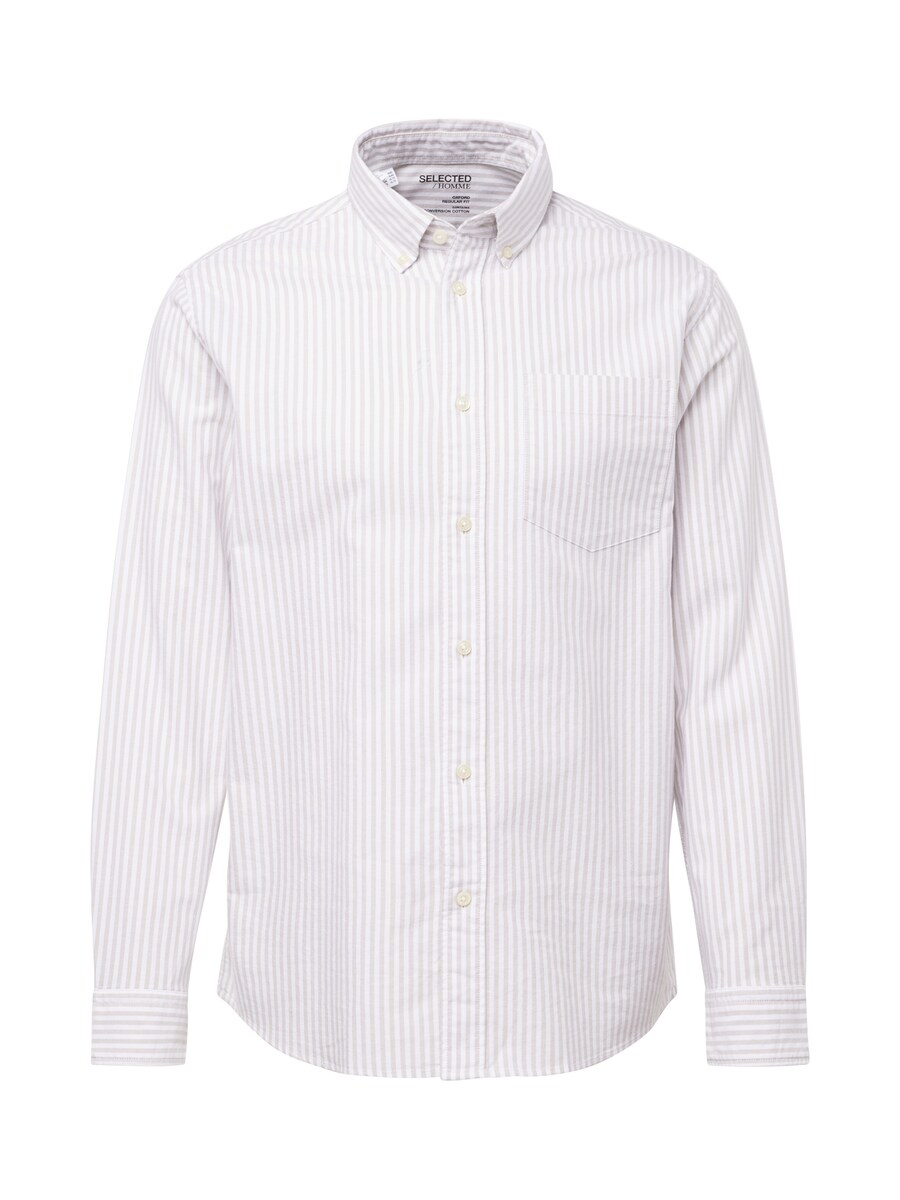 Рубашка на пуговицах классического кроя SELECTED SLHRICK, белый 
Рубашка на пуговицах классического кроя SELECTED SLHRICK, белый