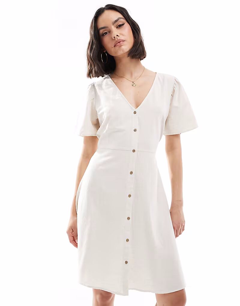 Мини-платье ONLY из льняной смеси в цвете Stone
Мини-платье ONLY из льняной смеси в цвете Stone