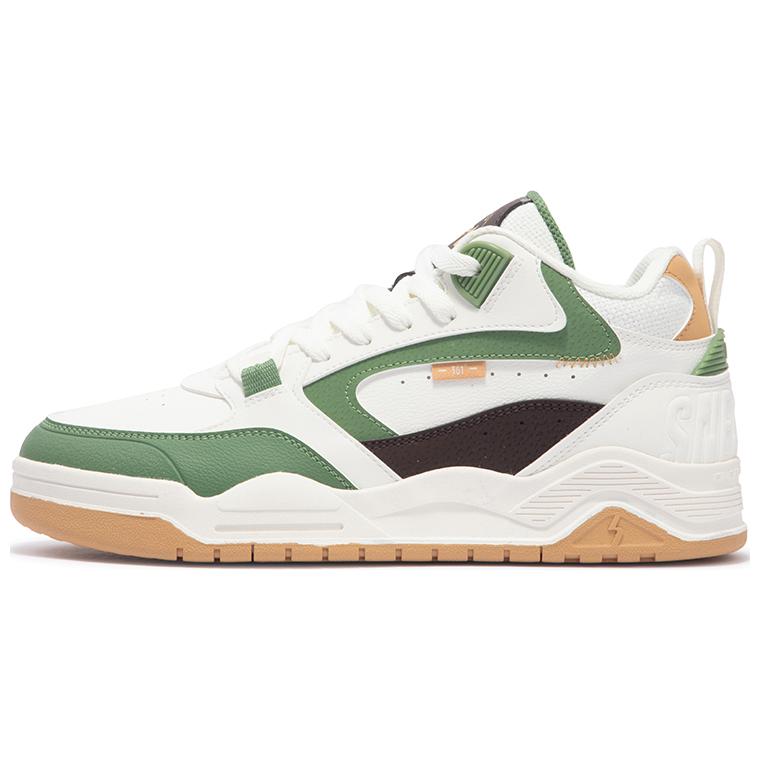 361° Кроссовки для скейтбординга с высоким берцем, износостойкие, противоскользящие, мужские, белые, зеленые
361° Кроссовки для скейтбординга с высоким берцем, износостойкие, противоскользящие, мужские, белые, зеленые