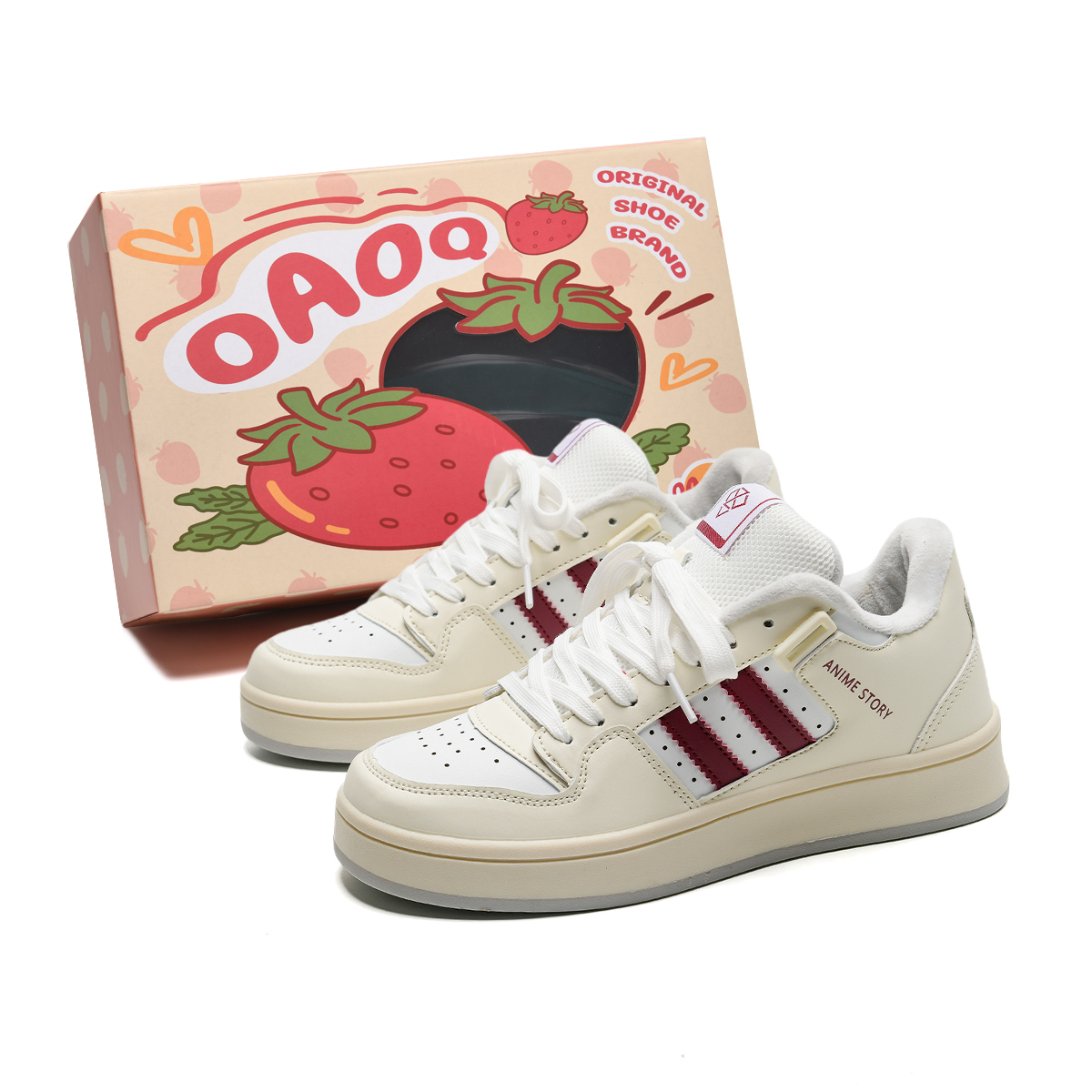 OAOQ Повышенные противоскользящие легкие устойчивые к истиранию низкие скейтерские кроссовки с утепленной подкладкой унисекс бежево-красные, цвет Beige Red Fleece-Lined
OAOQ Повышенные противоскользящие легкие устойчивые к истиранию низкие скейтерские кроссовки с утепленной подкладкой унисекс бежево-красные, цвет Beige Red Fleece-Lined