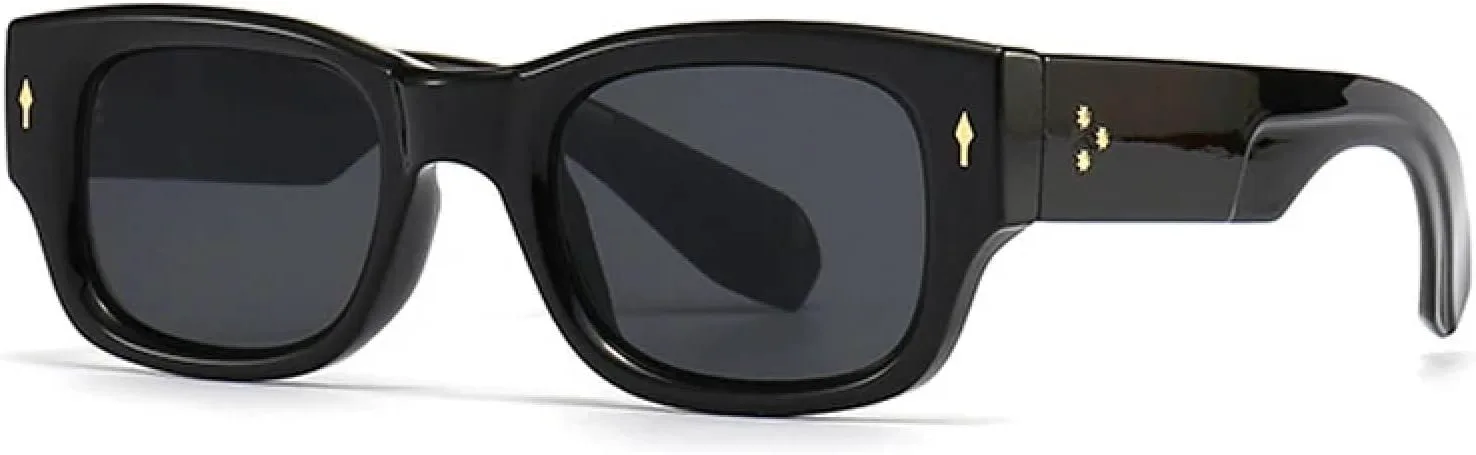 Популярные мужские солнцезащитные очки в стиле панк с заклепками, ретро-очки, женские солнцезащитные очки с защитой от УФ-излучения UV400 TVTBBVV, Black Gray
Популярные мужские солнцезащитные очки в стиле панк с заклепками, ретро-очки, женские солнцезащитные очки с защитой от УФ-излучения UV400 TVTBBVV, Black Gray