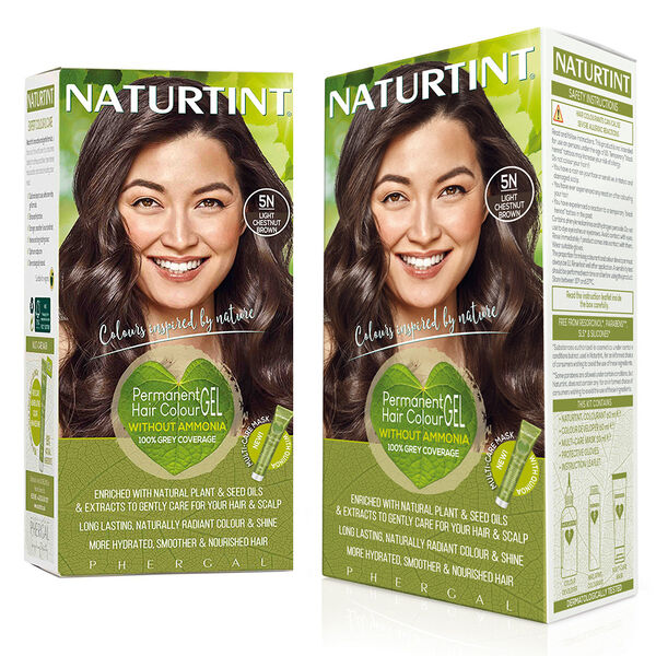 Набор: краска для волос 5n светло-каштановый, 2x179 мл Naturtint
Набор: краска для волос 5n светло-каштановый, 2x179 мл Naturtint