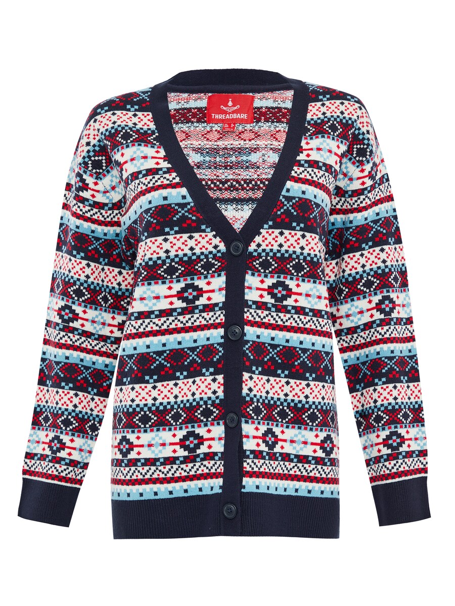 Вязаный кардиган Threadbare Iceland, темно-синий/светло-синий
Вязаный кардиган Threadbare Iceland, темно-синий/светло-синий