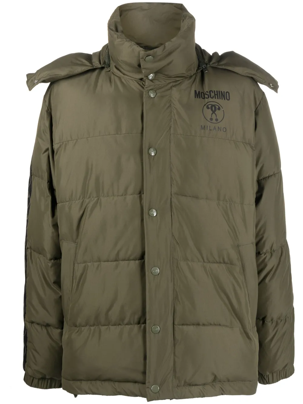 Пуховик с капюшоном Moschino, зеленый
Пуховик с капюшоном Moschino, зеленый