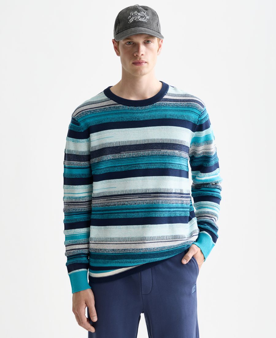 Мужской полосатый свитер прямого кроя SCOTCH & SODA, Blue Stripes
Мужской полосатый свитер прямого кроя SCOTCH & SODA, Blue Stripes