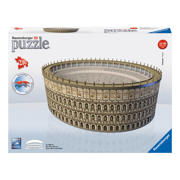 Пазл Ravensburger, 3D, Колизей, 216 шт.
Пазл Ravensburger, 3D, Колизей, 216 шт.