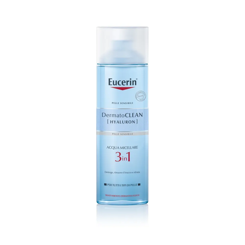Мицеллярная вода Eucerin DermatoClean Hyaluron 3в1 для лица 200 мл для всех типов кожи
Мицеллярная вода Eucerin DermatoClean Hyaluron 3в1 для лица 200 мл для всех типов кожи