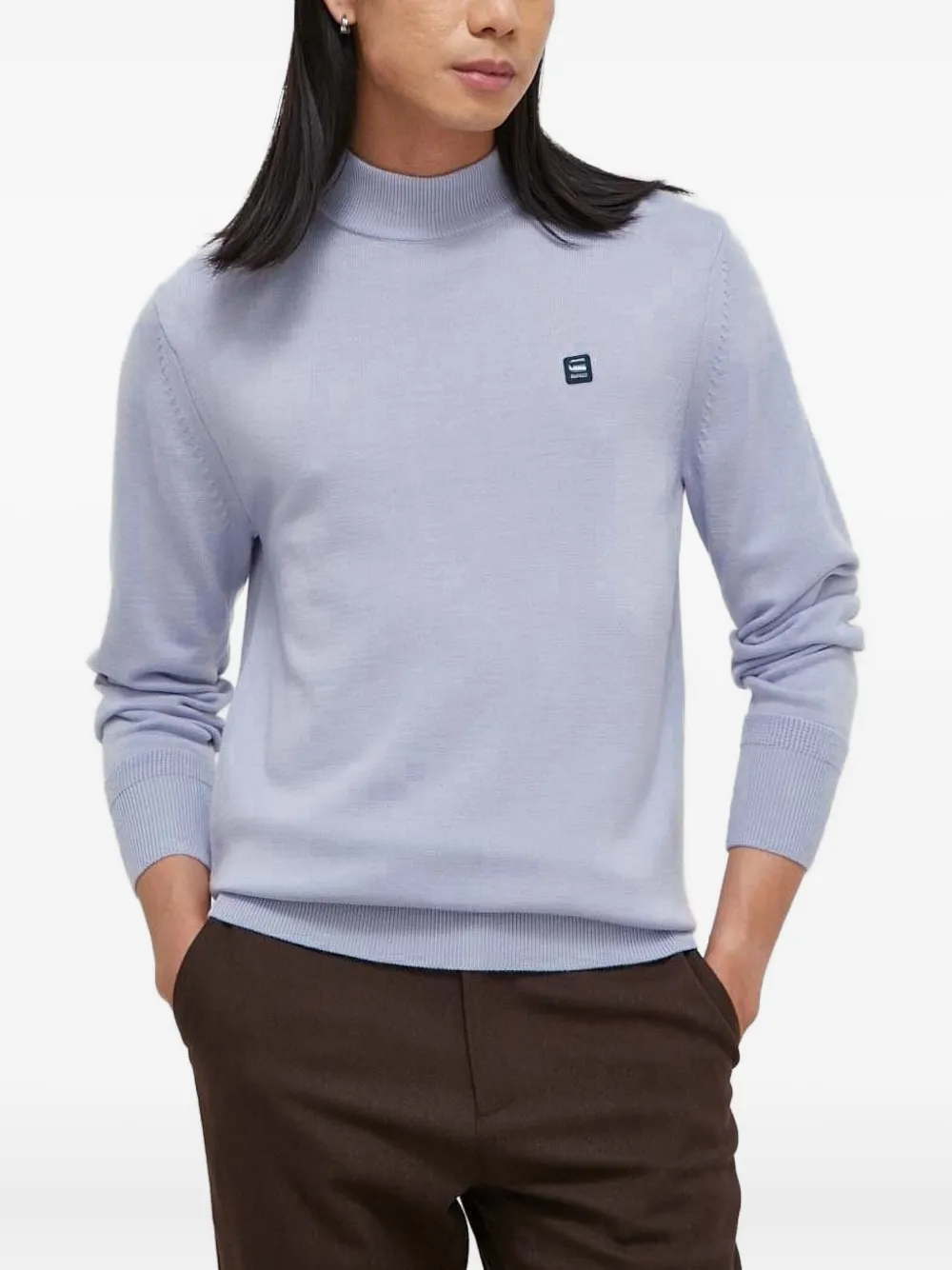 Свитер с воротником-стойкой G-Star RAW, фиолетовый
Свитер с воротником-стойкой G-Star RAW, фиолетовый