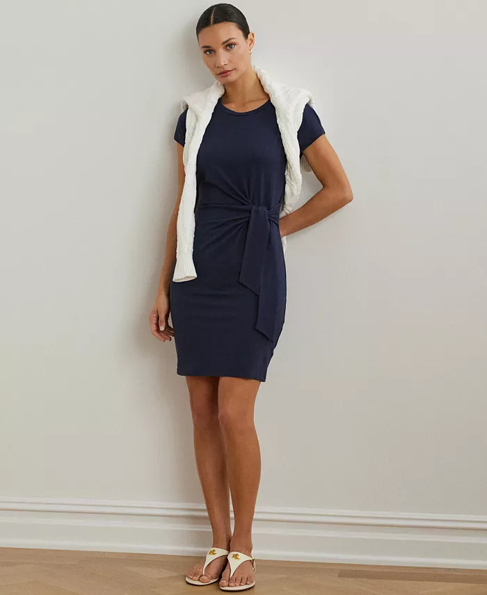 Женское платье из джерси с завязкой спереди Lauren Ralph Lauren, синий
Женское платье из джерси с завязкой спереди Lauren Ralph Lauren, синий