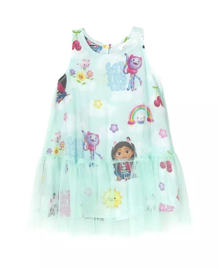 Сетчатое платье Pandy Paws Kitty Fairy Cakey Cat Girls для малышей, Ребенок Dreamworks Gabby'S Dollhouse, синий
Сетчатое платье Pandy Paws Kitty Fairy Cakey Cat Girls для малышей, Ребенок Dreamworks Gabby'S Dollhouse, синий