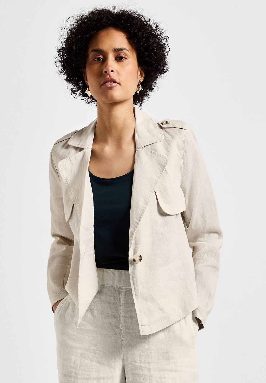 Летняя куртка Street One, бежевый
Летняя куртка Street One, бежевый