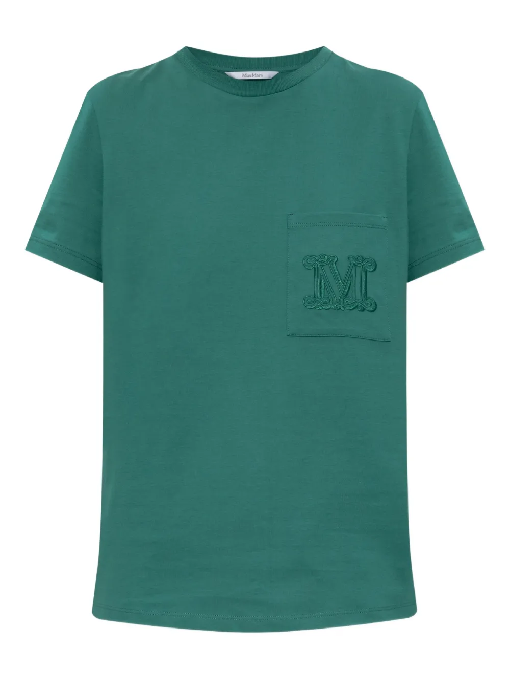 Футболка с вышитым логотипом MAX MARA, зеленый
Футболка с вышитым логотипом MAX MARA, зеленый