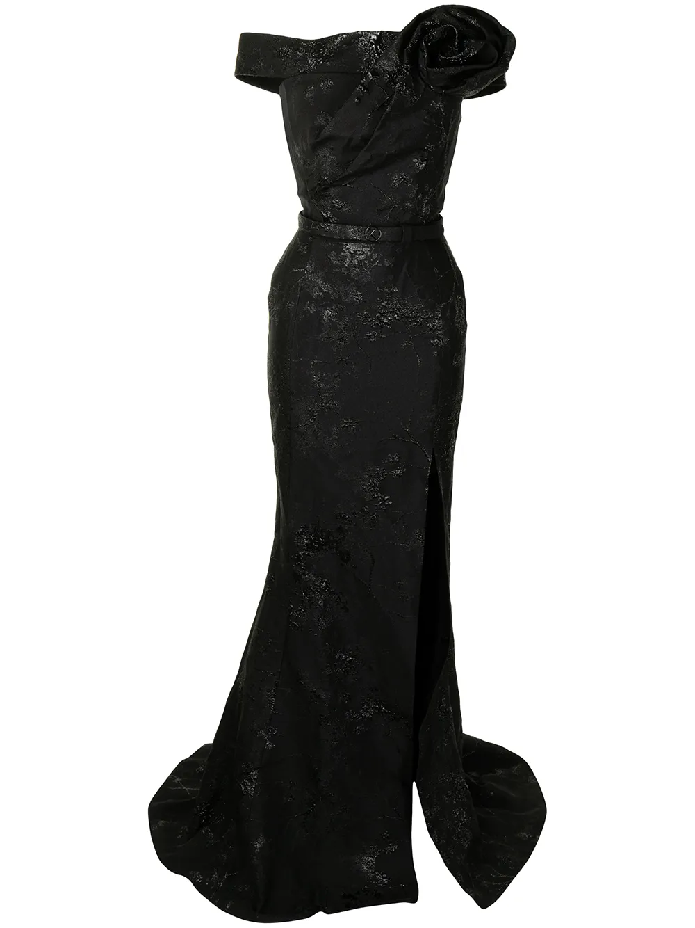 Платье макси с открытыми плечами Saiid Kobeisy, черный
Платье макси с открытыми плечами Saiid Kobeisy, черный