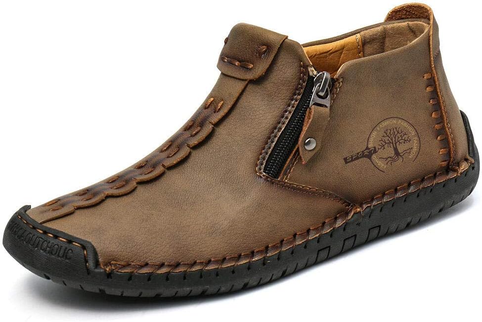 Мужские ботинки QINGCOMFACAI на щиколотку, кожаные повседневные лоферы, обувь с пристрачиванием вручную, чукка, удобная обувь для вождения и работы на улице, хаки
Мужские ботинки QINGCOMFACAI на щиколотку, кожаные повседневные лоферы, обувь с пристрачиванием вручную, чукка, удобная обувь для вождения и работы на улице, хаки